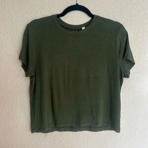 Forest Green PacSun Crop Top Tee Size M